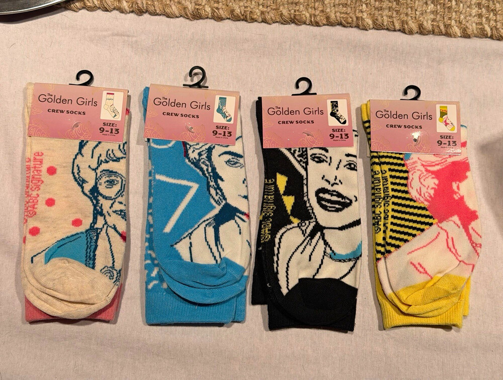 VIRAL The Golden Girls Crew Socks Set of 4